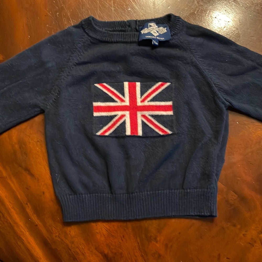 Cotton cashmere blend baby sweater size 6-12 months